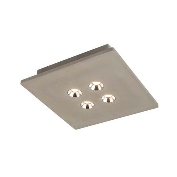 ETC-SHOP LED Deckenleuchte Beton 25x25 Test